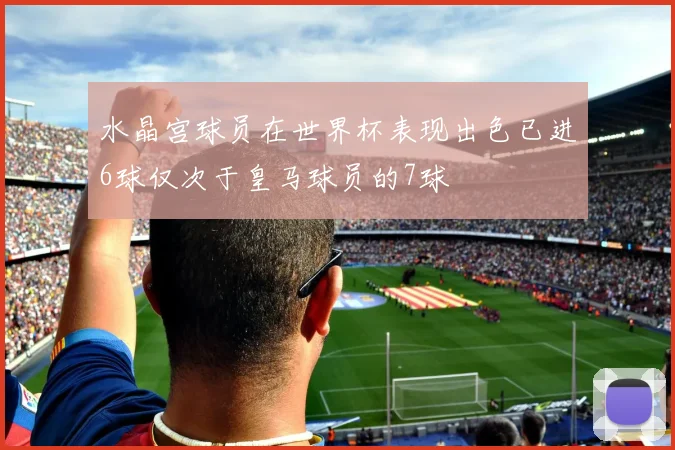 水晶宫球员在世界杯表现出色已进6球仅次于皇马球员的7球